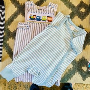 Bundle of two adorable baby boy outfits